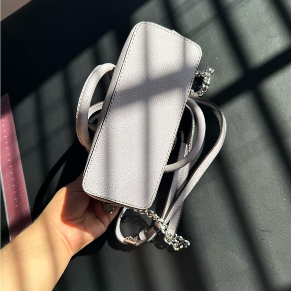 MICHAEL KORS | Cindy Extra Small Purple Leather Satchel - Picture 5 of 6